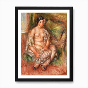 Seated Odalisque (1918), Pierre Auguste Renoir Art Print