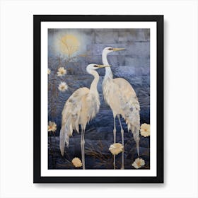 Two Cranes 2 Art Print