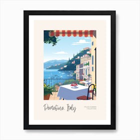 Portofino Cat On A Window 3 Italian Summer Collection Art Print