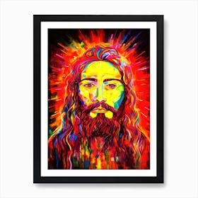 JC Himself - Jesus Face Art Print