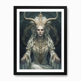 Horned Queen Art Print