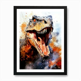 T-Rex animal dinosaur Art Print