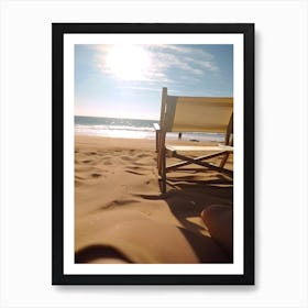 Beach View From Sun Lounger Photography Póster