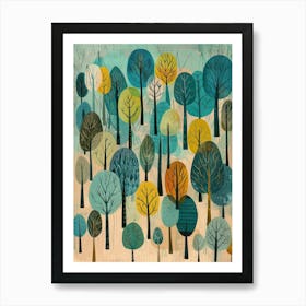 Trees In The Woods Art Print