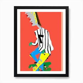 Acid Pop Art Skater Art Print