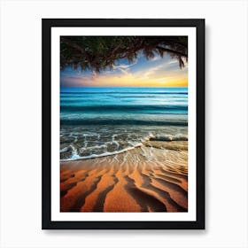 Sunset At The Beach 13 Art Print