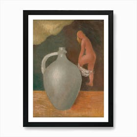Woman With Jar, Mikuláš Galanda Art Print