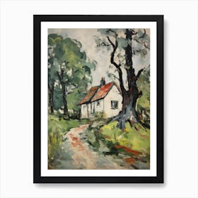 A Cottage In The English Country Side Painting 3 Art Print
