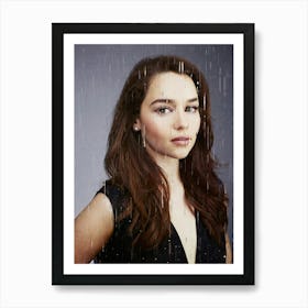 Emilia Clarke Painted Art Print