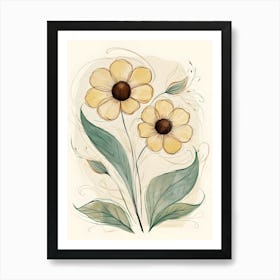 Yellow Daisies Art Print