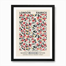 Poster Floral Oasis London Fabrics Floral Pattern 2 Art Print