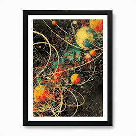 Planets In Space 3 Art Print