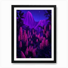 Purple Mountain Art Print