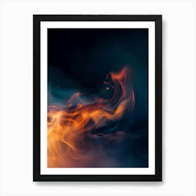 Abstract Flames 1 Art Print