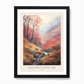 Peak District National Park Uk Trail Poster Art Print