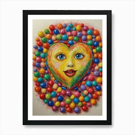 Heart Of Candy 2 Art Print