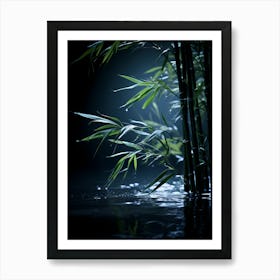 Bamboo Tree In Water 3 Art Print