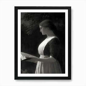 Woman Reading A Book 1 Art Print