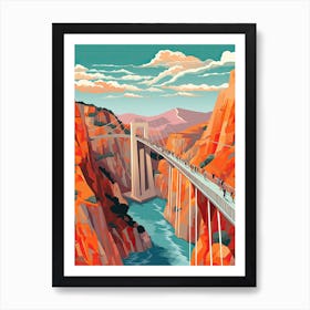 Royal Gorge Bridge & Park, Colorado, Usa Colourful 4 Art Print