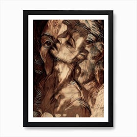 Woman'S Face 9 Art Print