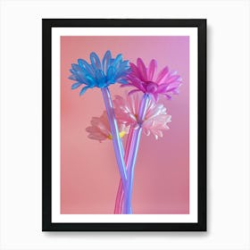 Dreamy Inflatable Flowers Cornflower 3 Art Print