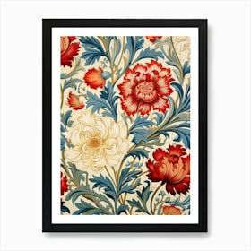 Floral Wallpaper 74 Art Print