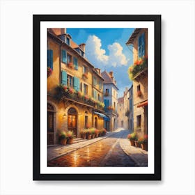 Street In France Art Print