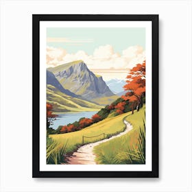 West Highland Way Ireland 3 Vintage Travel Illustration Art Print