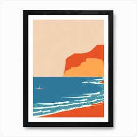 Mona Vale Beach Australia Midcentury Art Print