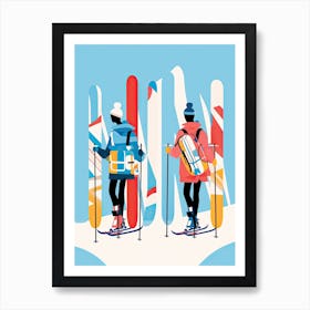 Andermatt   Switzerland Ski Resort Illustration 2 Art Print