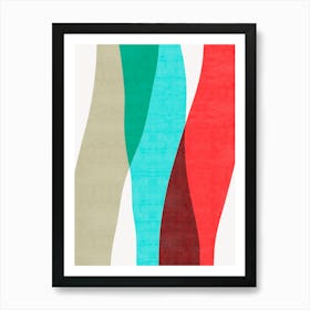 Colorful abstract shapes 29 Art Print