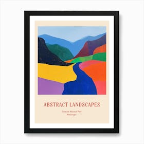 Colourful Abstract Durmitor National Park Montenegro 2 Poster Art Print