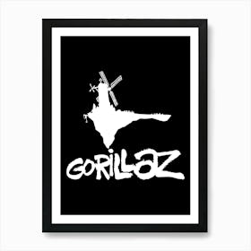 Gorillaz Logo Art Print