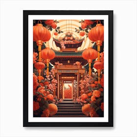 Chinese New Year Decorations 12 Art Print