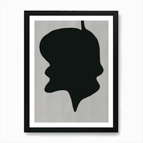 Black And White Silhouette Art Print