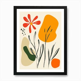 Abstract Flower Painting 9 Art Print