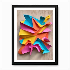 Origami Art Art Print