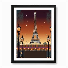 Paris At Night Art Print