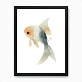 Charming Nursery Kids Animals Goldfish 3 Art Print