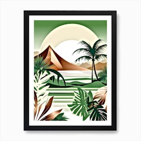 Tropical Landscape 3 Art Print