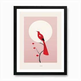 Minimalist Bird Bird Poster Art Print