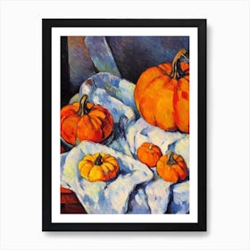 Pumpkin 3 Cezanne Style vegetable Art Print