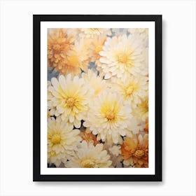 Yellow Chrysanthemums Art Print