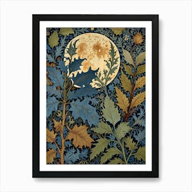 William Morris Moonlight In The Forest 4 Art Print