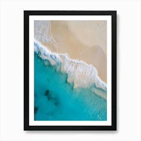 Aerial View Of A Beach Art Print