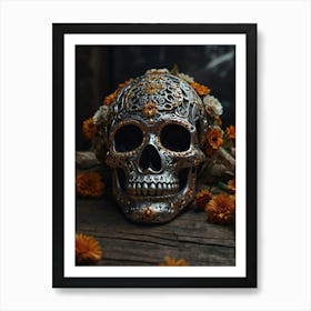 Day Of The Dead Skull 11 Art Print