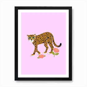 Cool Cat Leopard Art Print