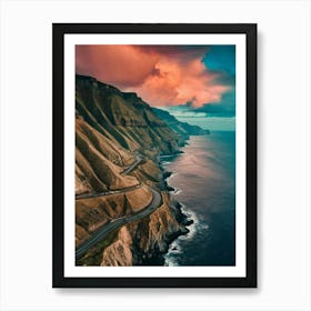 Sunset Over The Ocean 11 Art Print