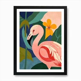 Pink Flamingo 1 Art Print