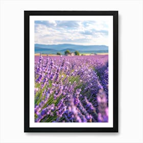 Lavender Field 21 Art Print